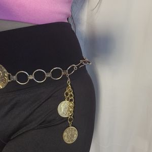 vintage old gold belt